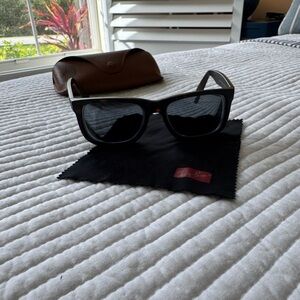 Ray-Ban Brown Tortoise Sunglasses with prescription lenses.
